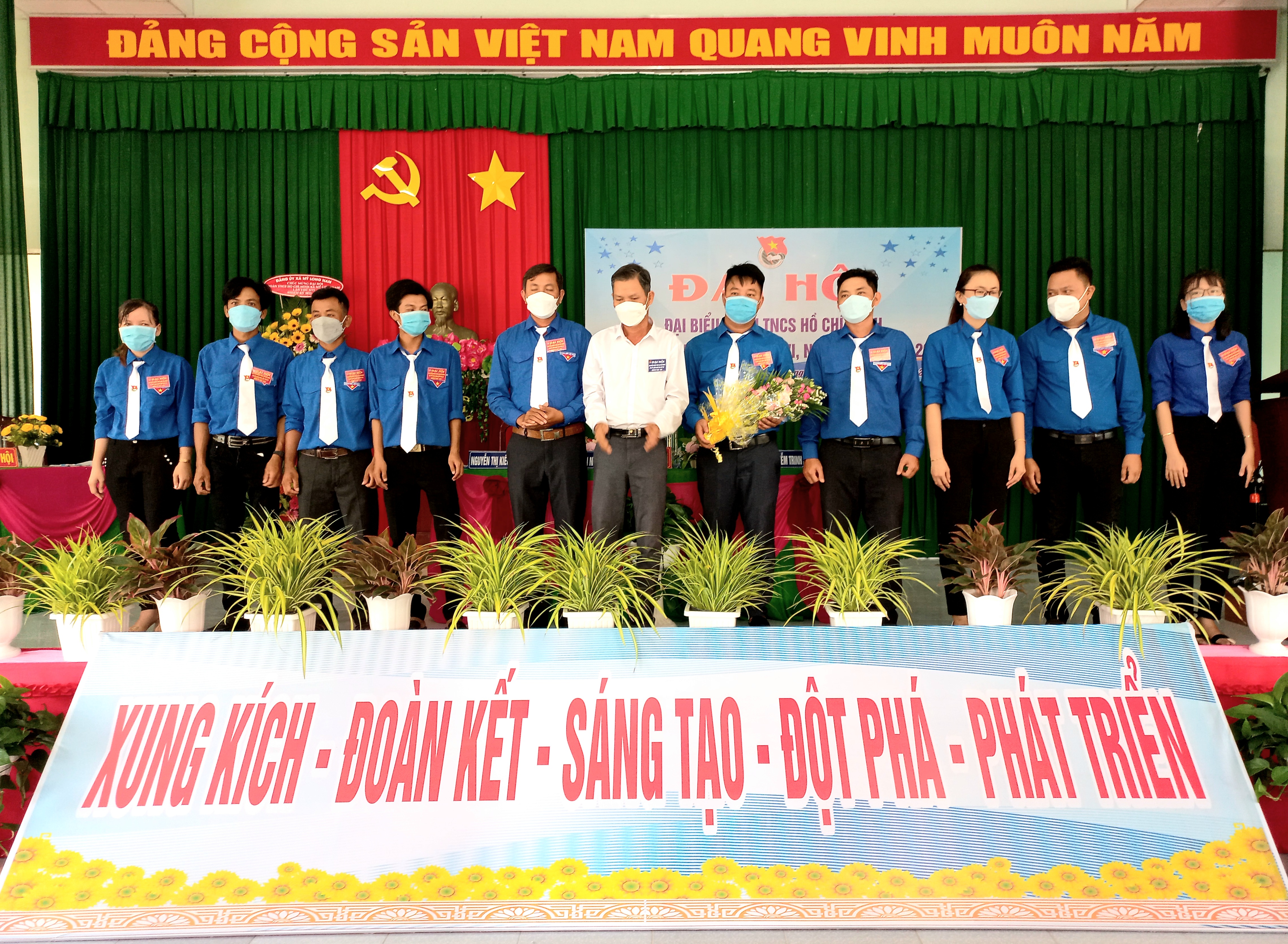 Đoàn TNCS Hồ Chí Minh xã Mỹ Long Nam tổ chức Đại hội đại biểu Đoàn thanh niên lần thứ XVI, nhiệm kỳ 2022-2027 